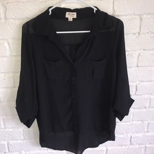 Women’s black sheer blouse!!!